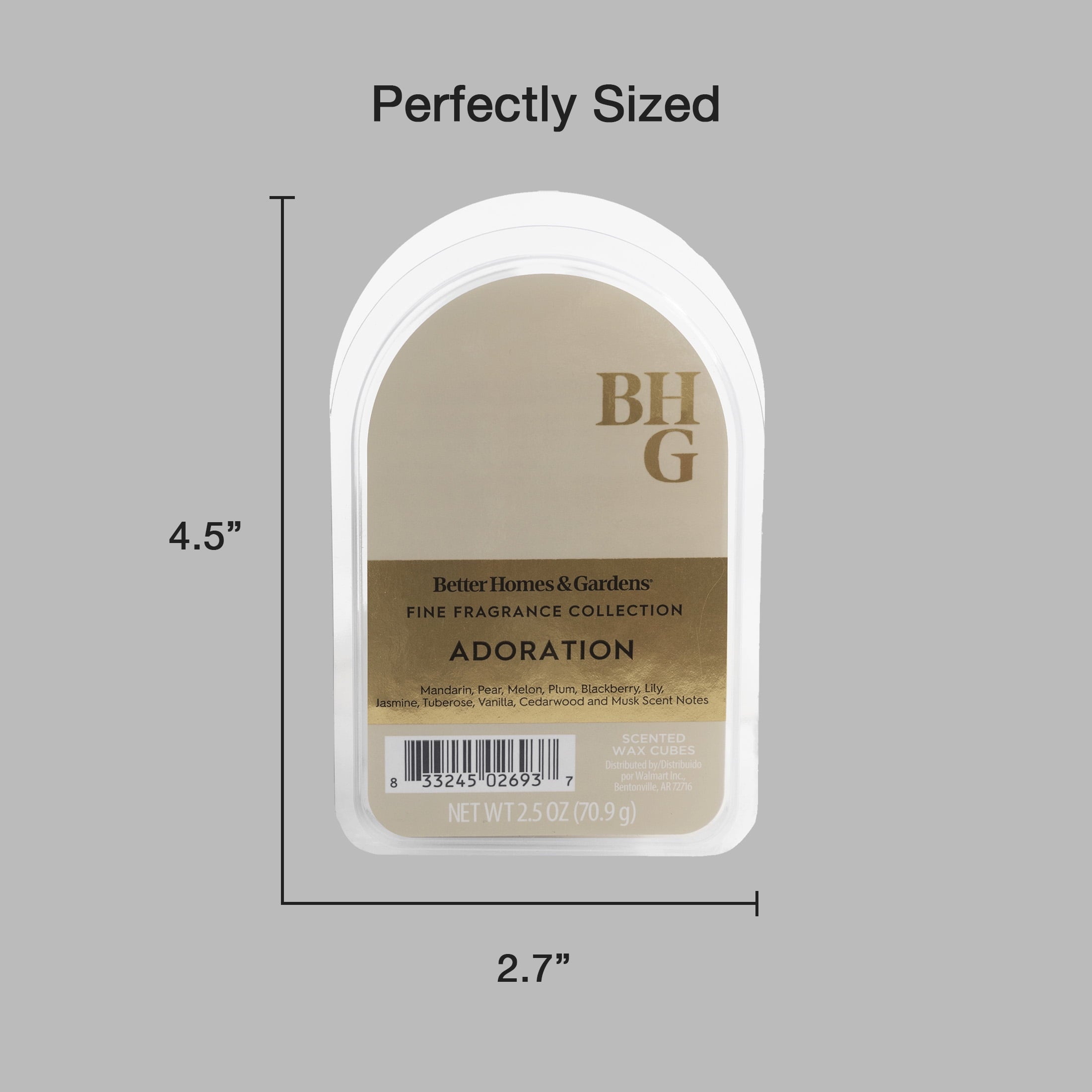 Better Homes & Gardens Fine Fragrance Collection, Adoration Scented Wax Melts, 2.5oz
