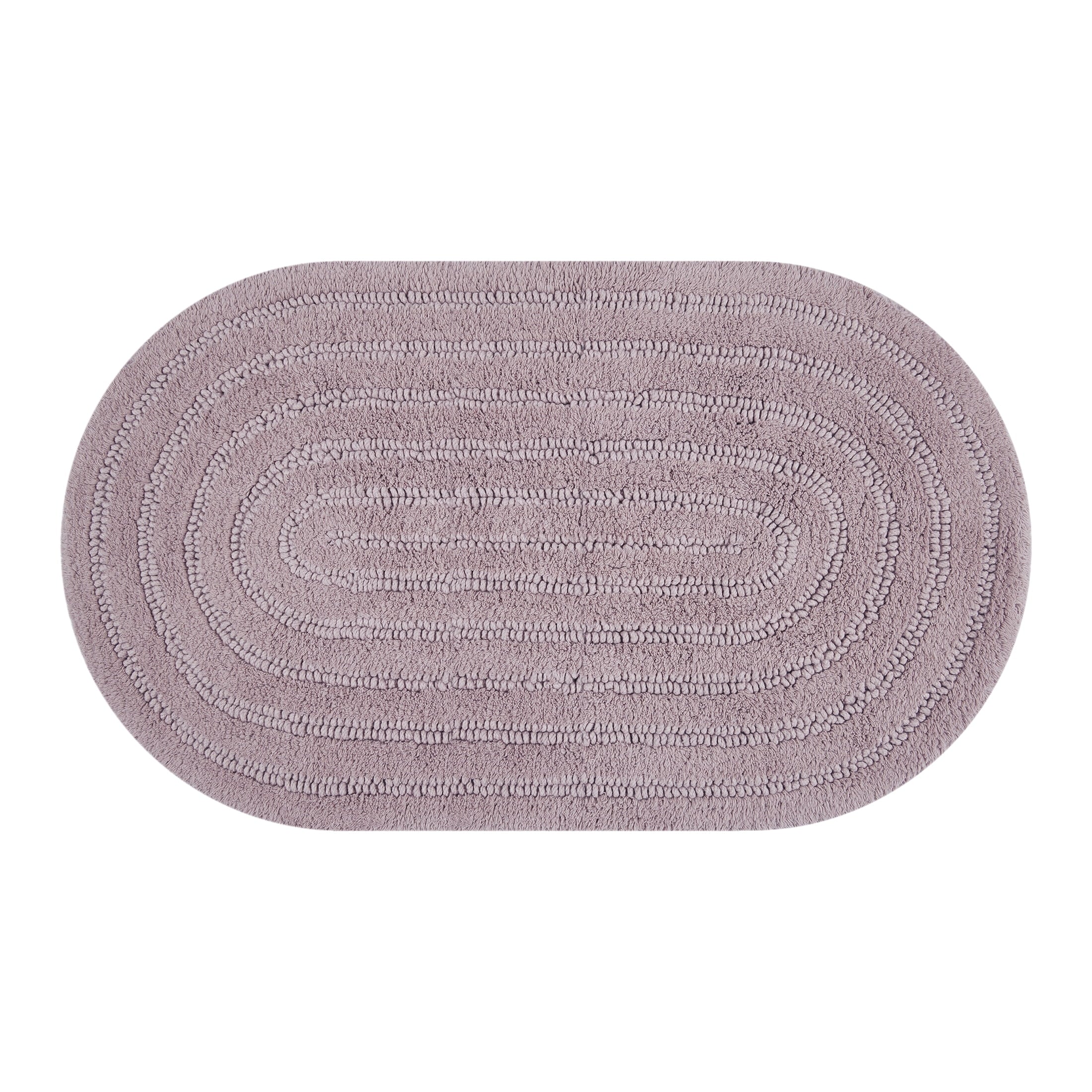 Beautiful Oval Cotton Bath Rug by Drew Barrymore, Amber Yellow, 20" x 34"