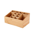 Better Homes & Gardens 12-Compartment Bamboo Bathroom Organizer, Brown