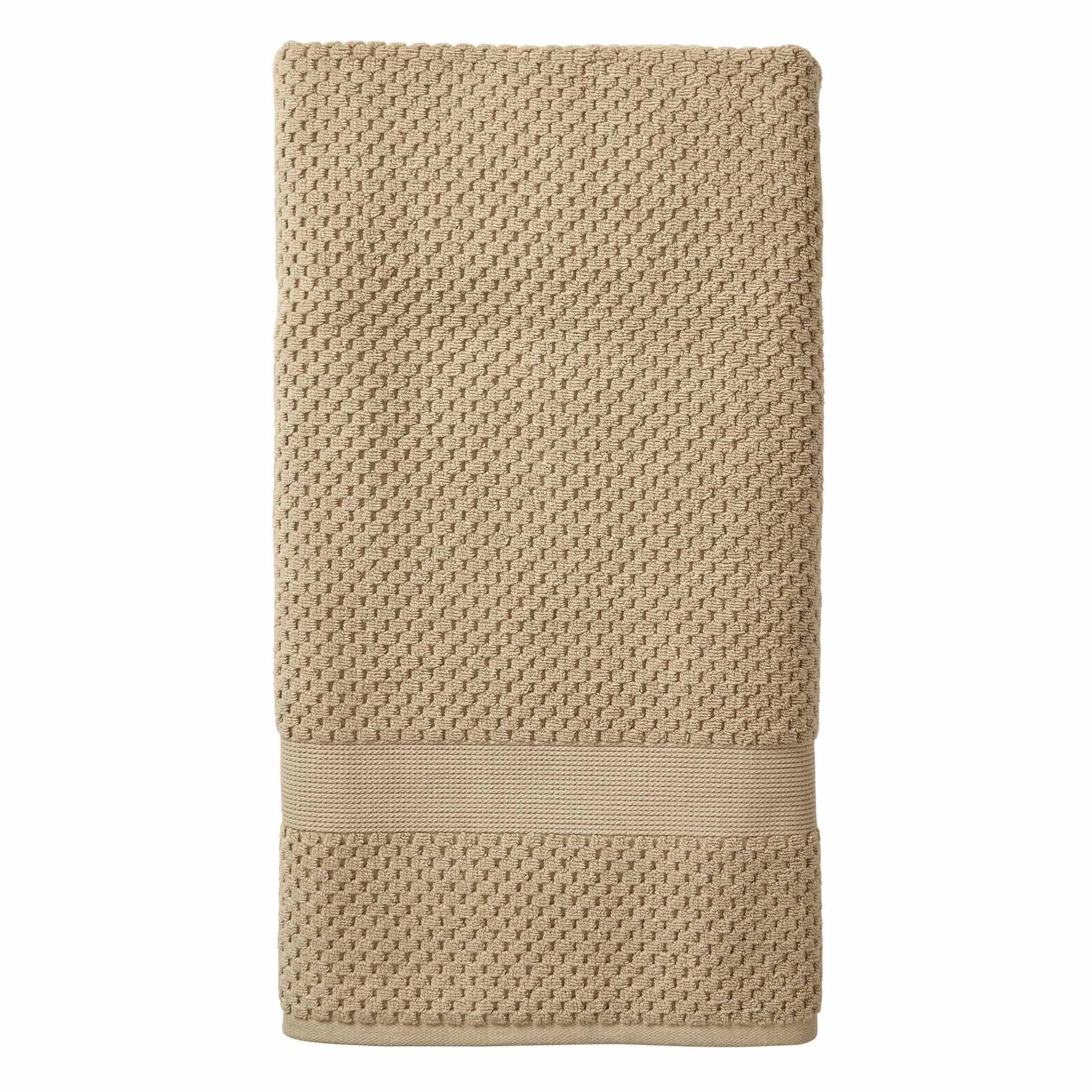 Better Homes & Gardens Signature Soft Cotton Popcorn Textured Bath Sheet, Green River