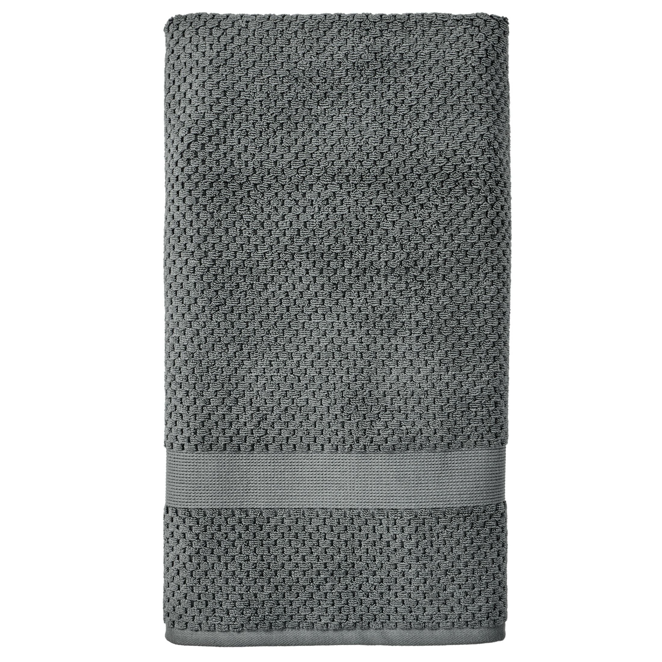 Better Homes & Gardens Signature Soft Cotton Popcorn Textured Bath Sheet, Green River