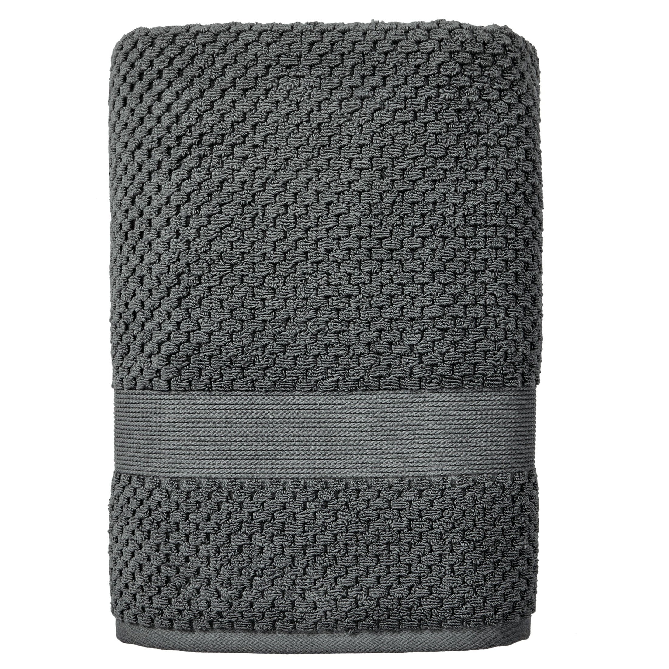 Better Homes & Gardens Signature Soft Cotton Popcorn Textured Bath Towel, Green River