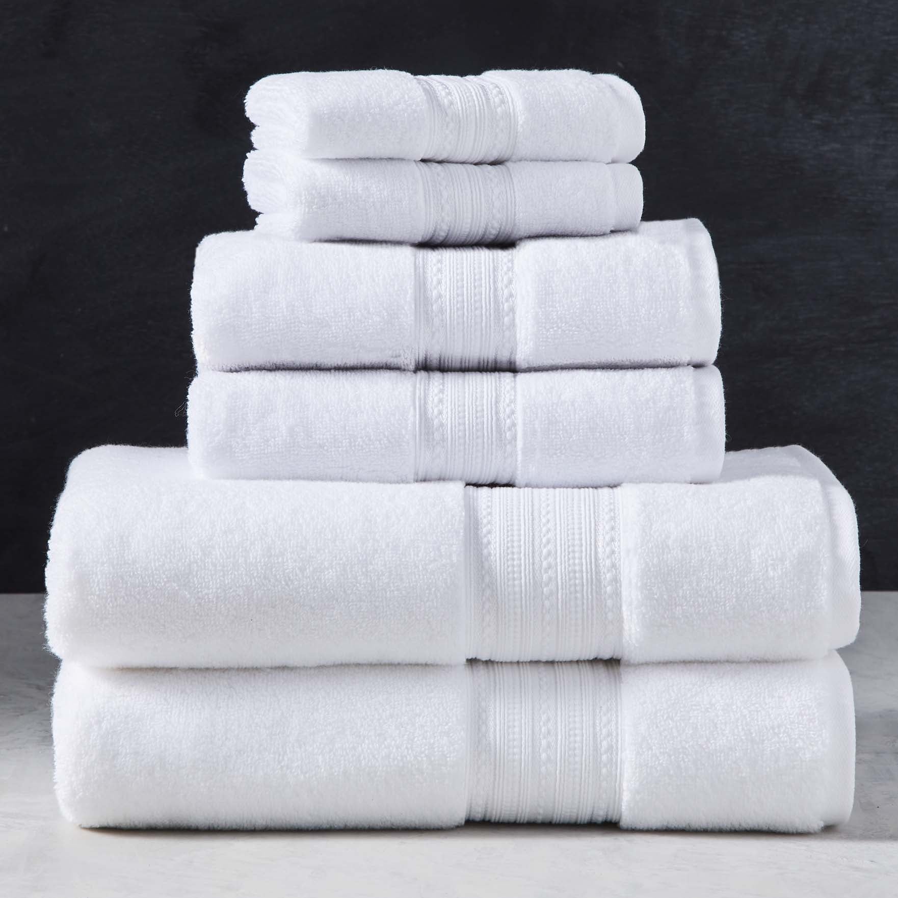 Better Homes & Gardens Signature Soft Solid Cotton 6 Piece Bath Towel Set,Vanilla Dream