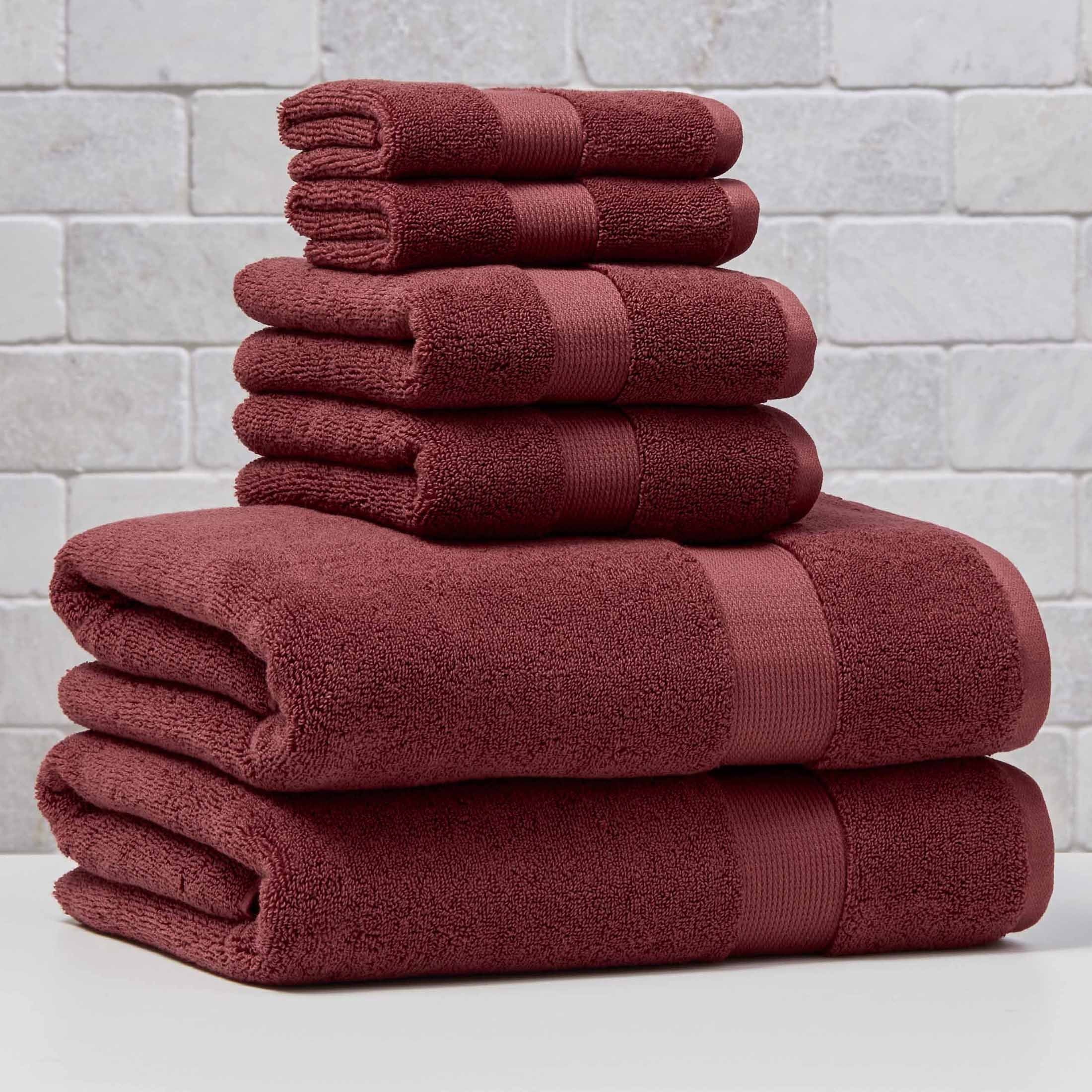 Better Homes & Gardens Signature Soft Solid Cotton 6 Piece Bath Towel Set,Vanilla Dream