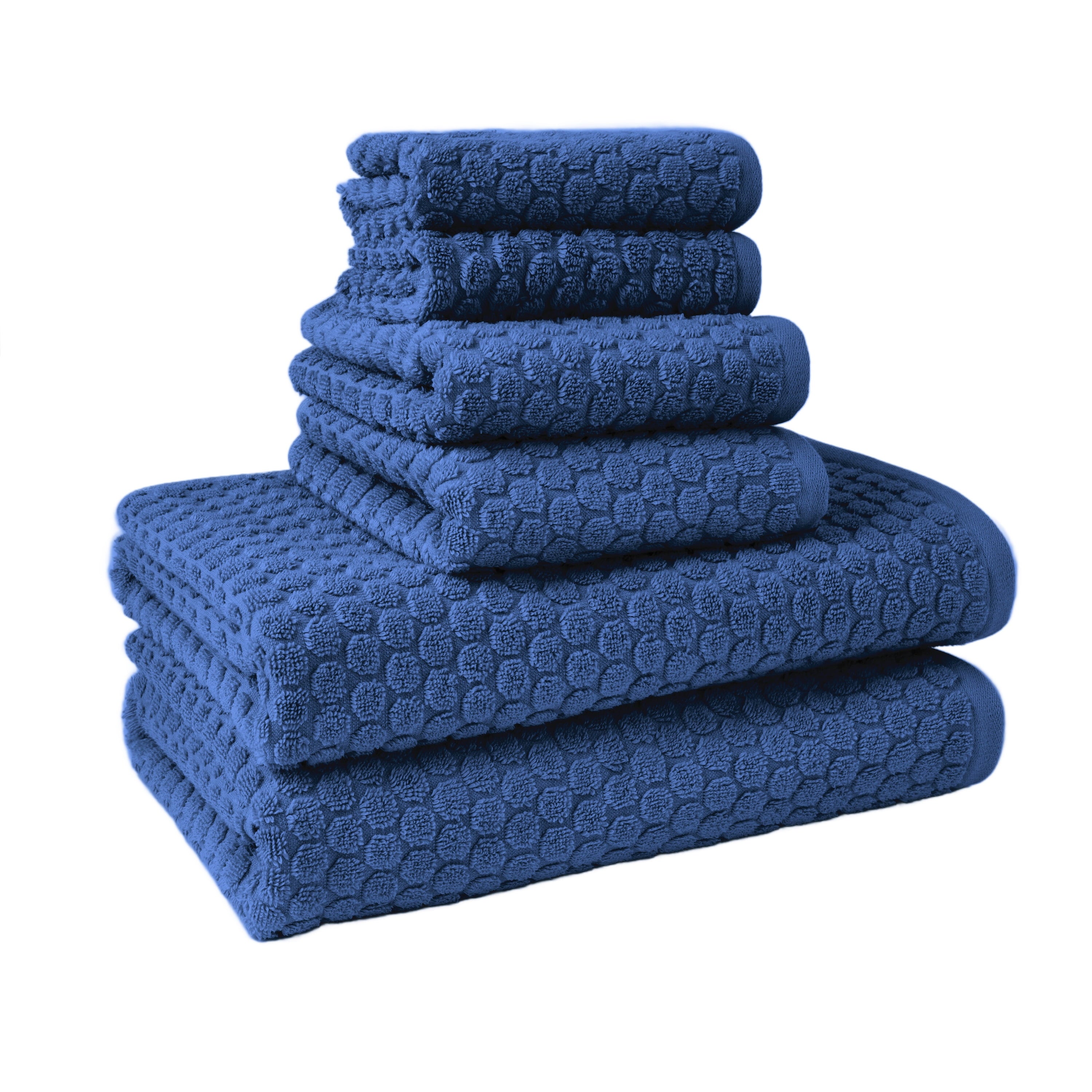Beautiful by Drew Barrymore 6-Piece Dot Bath Towel Set, Soft 100% Cotton, Sage Green