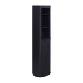 Beautiful Fluted Linen Storage Cabinet, Warm Honey