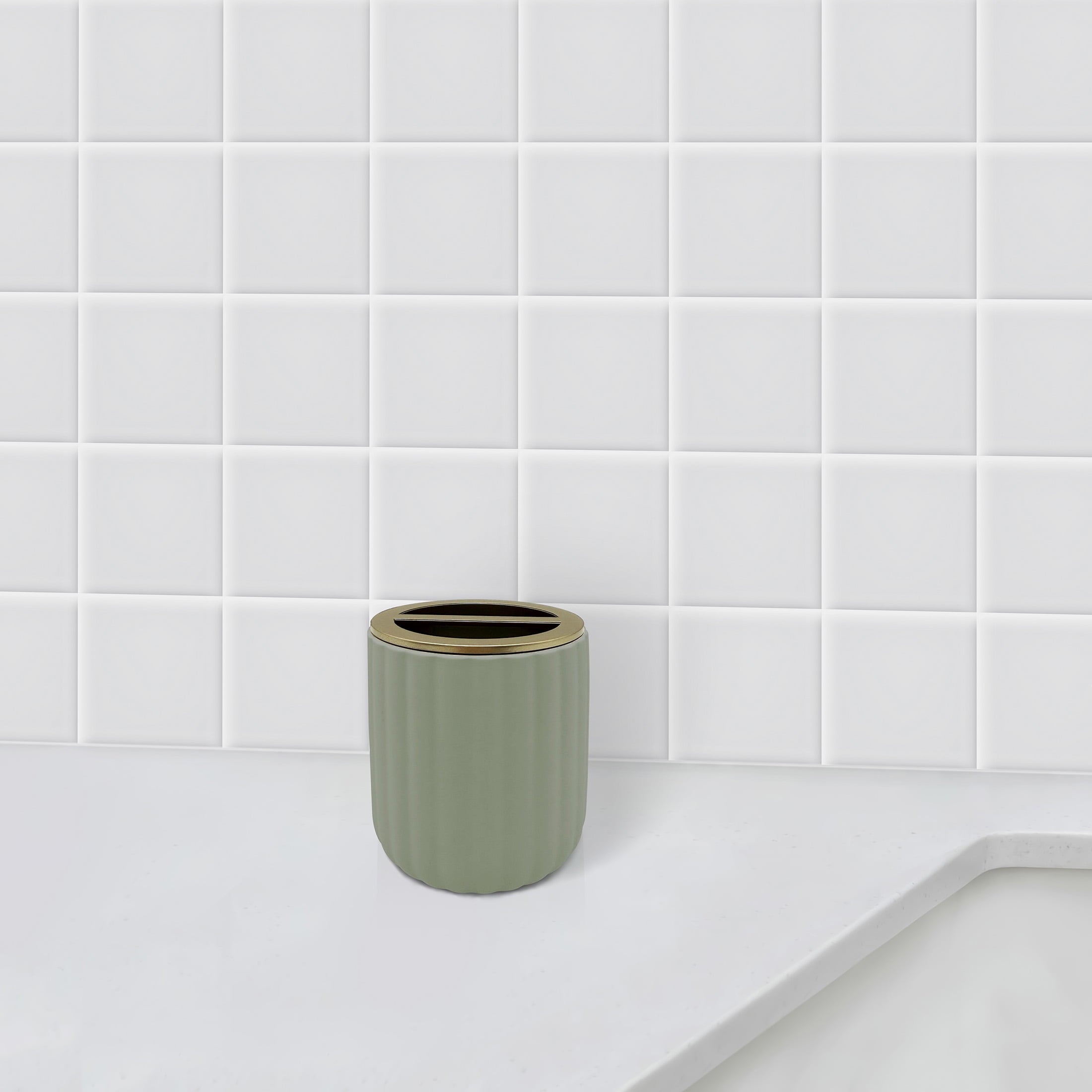 Beautiful By Drew Barrymore Toothbrush Holder- Green