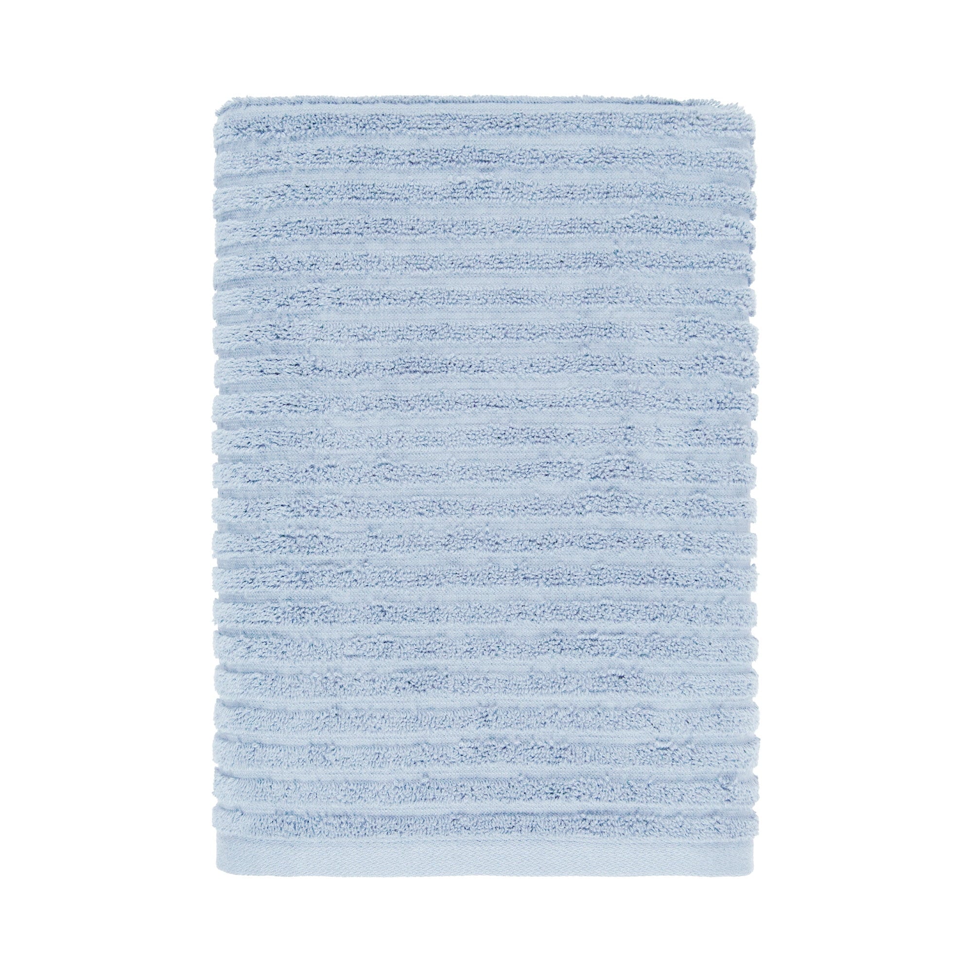 Better Homes & Gardens PowerLoft AIRRICH® 6 Piece Bath Towel Set, Blue Drop Textured Stripe